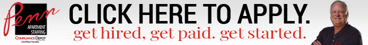 Apply now with Penn Apartment Staffing